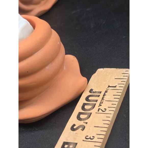 Partylite Set of 2 Turte Terrecotta Candle Holders with Battery Operated Candles - Picture 9 of 16